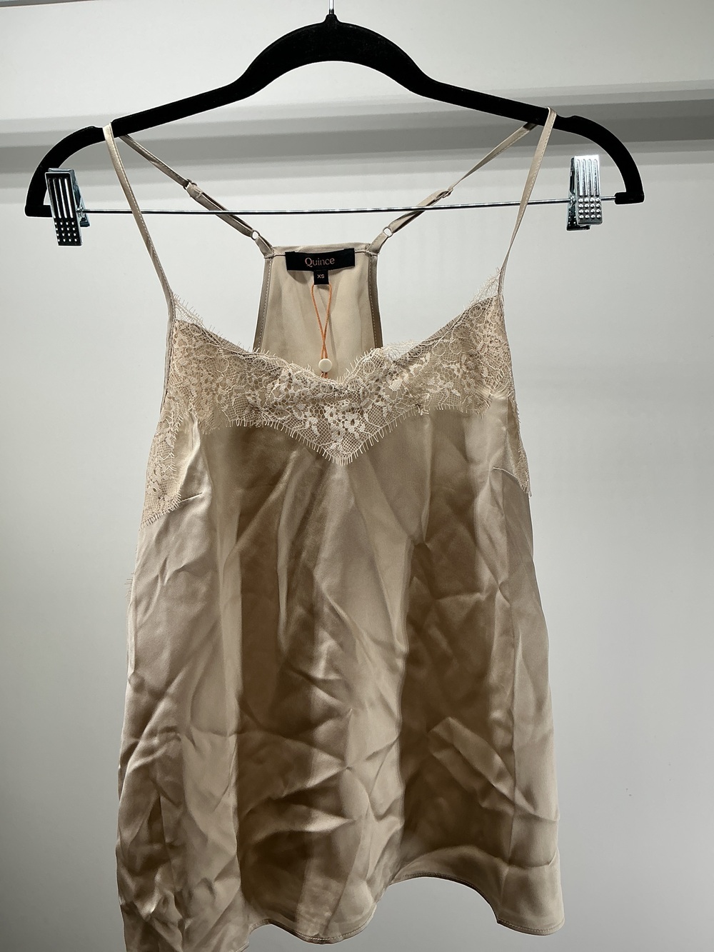 100% Washable Silk Lace Cami